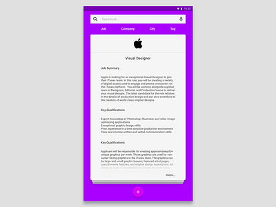 Apple Visual Designer Job