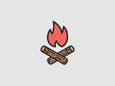 W + fire logo