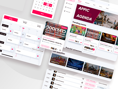 Festival app app branding design festival interface mobile design mobile ui summer ui ux web web design