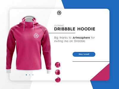 The Dribbble Hoodie clothing dribbble first first shot hello product ui ux web web design