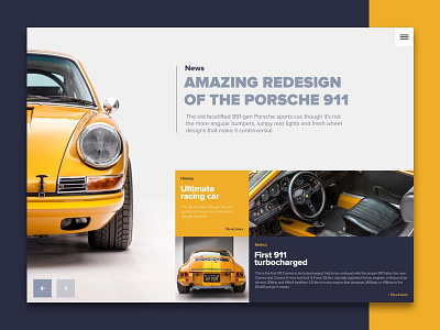 Porsche 911 concept car cars interface porsche ui ux web web design