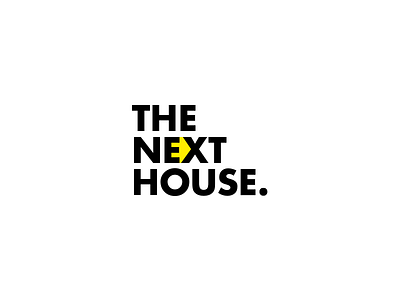 The Next House design home house logo logo design space white