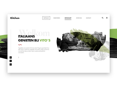 Vito's zwolle art header interface ui ux web web design