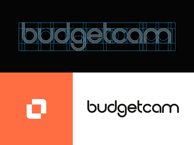 Budgetcam | custom font branding branding design custom font design font interface logo logo design logotype typography vector