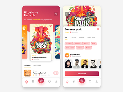 Festival app concept