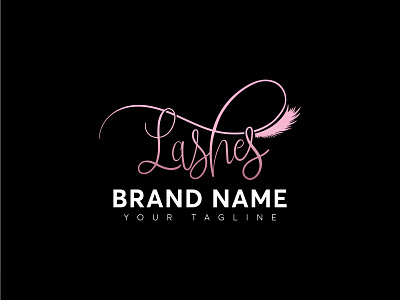 Lashes Logo Design branding design lashes logo
