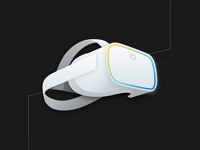 Oculus VR Headset dark developer device illustration gaming gradient headset oculus oculus go virtual virtual reality vr vr headset