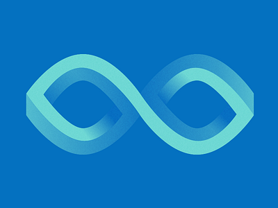 Infinity Pool blue gradients impossible shape infinity loop noise ouroboros pool riso teal