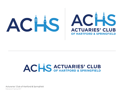 Actuaries' Club of Hartford and Springfield Logo actuaries branding club connecticut design graphic design hartford illustration logo massachusetts springfield typography vector