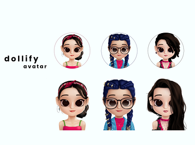 Dollify avatar design graphic design illustration