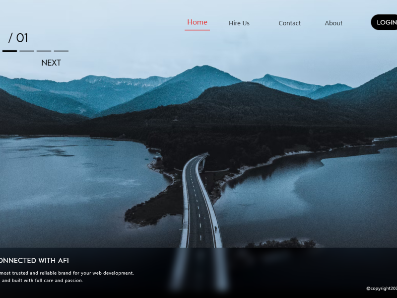 Web design by Razin Samad on Dribbble