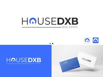 HouseDXB- Real Estate Agent Logo Design | logo | branding app branding clean cleaning graphic design graphics designer illustratot logo logo design mayantha photoshop