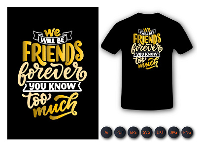 WE Will Be Friend Tshirt Design