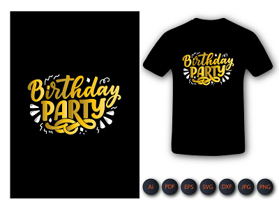 Birthday Party Tshirt Design design graphic design icon illustration kids activity print design shirt tee tees tshirt tshirtdesign tshirttypoe typography ui