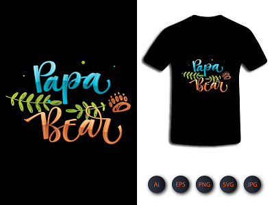 A Papa Bear T-Shirt Design