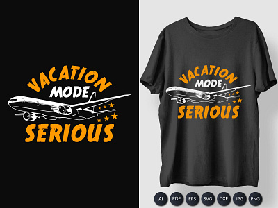 Vacation Serious T-shirt Design