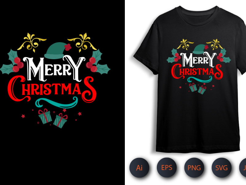 Christmas Svg Sublimation -T-shirt Design by Design Hub on Dribbble
