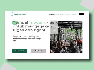 Kaktus Coffee Website design graphic design ui ux