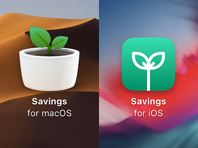 Savings 2 for macOS and iOS app finance icon ios macos