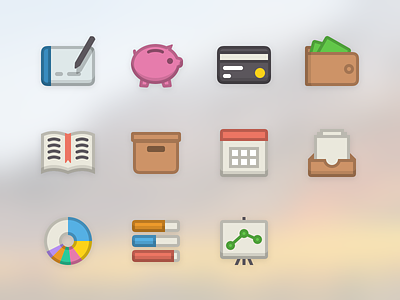 Source List icons for Savings 2 app finance icon ios macos