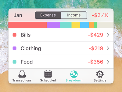 Simplified Savings 2 for iOS interface app finance ios ui