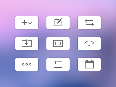 Toolbar icons in Savings for macOS app finance icon mac macos ui