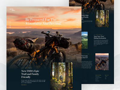 MT Biking Website Design branding design graphic design ui ux uxui web design website