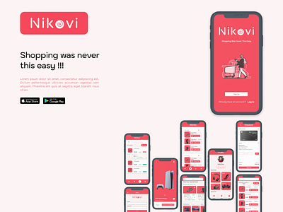 Nikovi App UI Design branding design graphic design icon logo typography ui ux