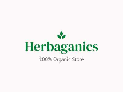 Herbaganics - Organic store logo branding design logo