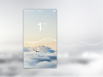 Day 02 : Weather UI app daily ui ios meteo micka touillaud sketch temperature ui weather