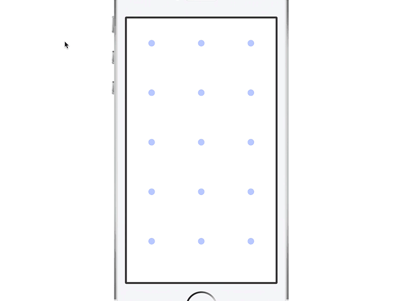 Dot Grid - Color animation experiment framer framerjs interaction micka touillaud mobile