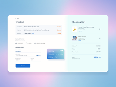 Credit Card Check out - Daily UI 02