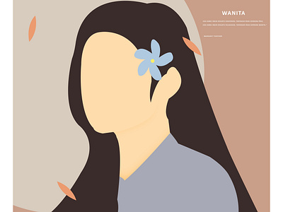 Wanita design graphic design illustration vector