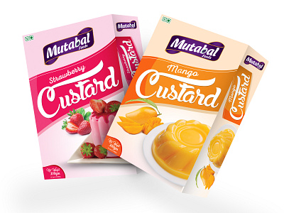 Custard Packaging box packaging branding custard packaging dessert packaging jelly packaging packaging