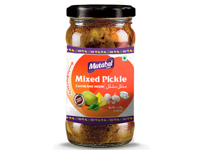 Mixed Pickle Label label design pickle packaging