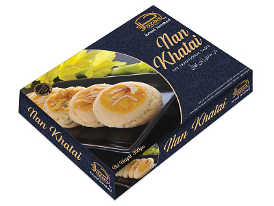 Nan Khatai Box biscuit box packaging box packaging cookies packaging label design packaging