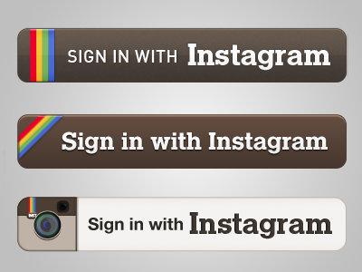 Sign in with Instagram button instagram sign in