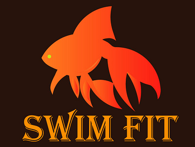 Swim Fit illustration logo