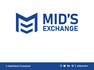 Mid's Exchange Logo branding exchange graphic design logo logo design tech logo technology vector