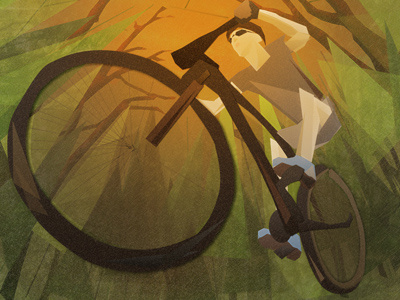 bicycle 2 bicycle ichet illustration polygonal sport