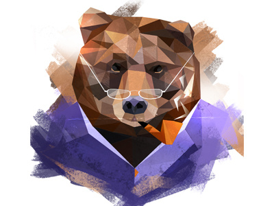 Bear animal bear ichet illustration polygonal