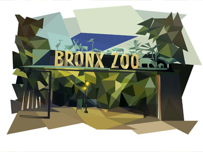Bronx Zoo bronx city ichet polygonal zoo