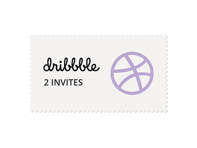 2 INVITES dribbble invitation