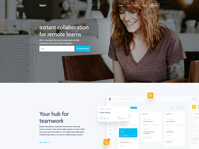 A Website for an App that lets you work better together animation app application branding chatapp css design figma graphic design hero section html illustration landing landing page logo section ui web design web designer webflow
