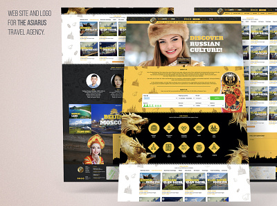 Russian travel agency website branding design graphic design illustration logo ui ux vector