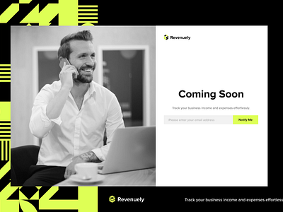 Coming Soon Page - Revenuely created by Voidweb