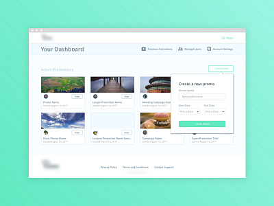 Campaign Dashboard admin cards dashboard web app webapp work in progress
