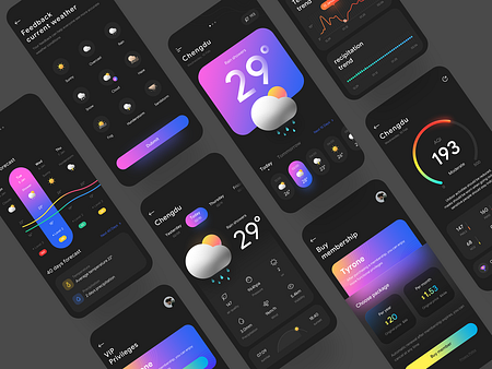 Weather App by HUA on Dribbble
