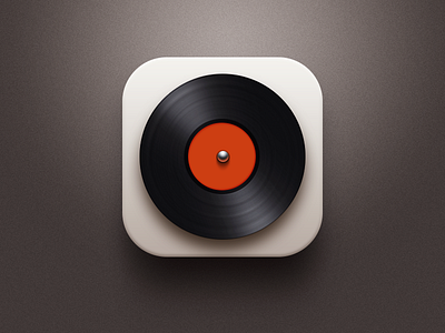 Music cd colour icon logo ios materialized ipad realism iphone app music flat player android record real retro