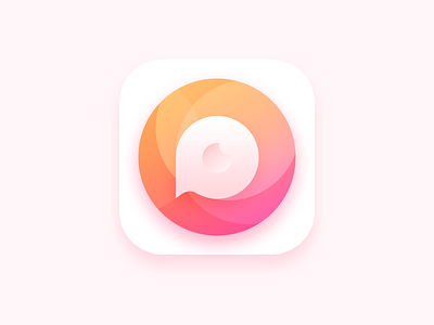 Icon Design app community flat red branding email logo geometric social icon chat gradient eye fruit message ios11 theme ui colour